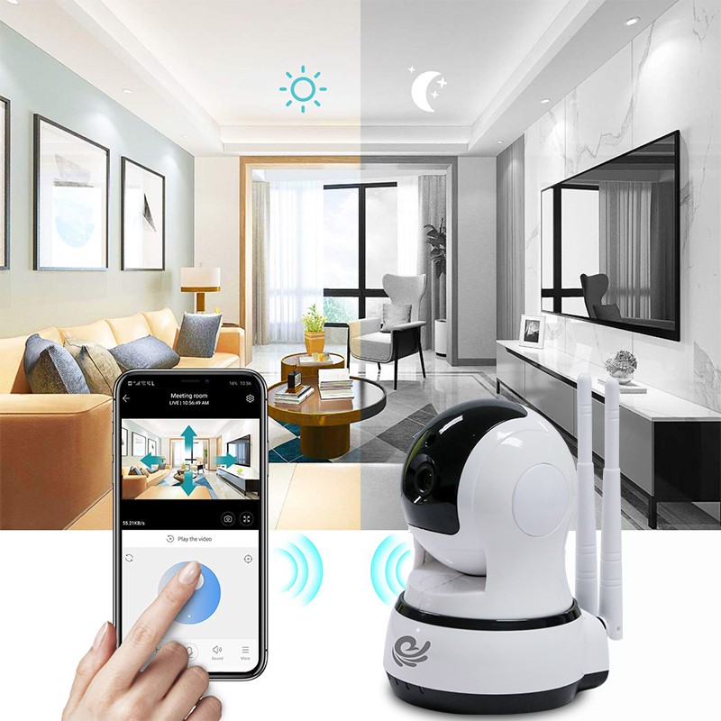 Camera Wifi IP- Camera Quan Sát Trong Nhà CARE CAM TG200 2.0 (1080FullHD) Khả Năng Lưu Trữ Cao - Có Màu Ban Đêm