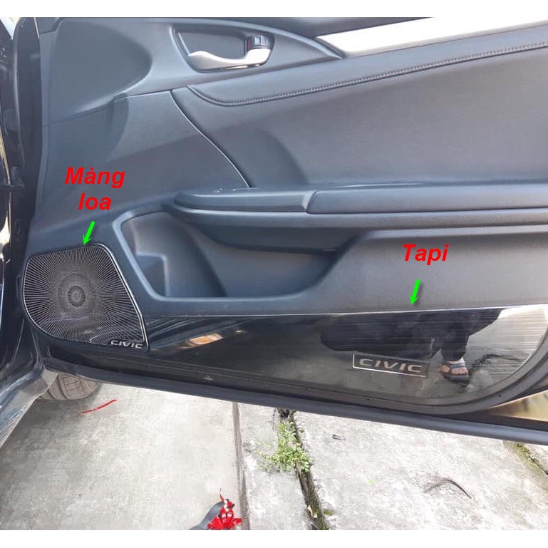 Ốp chống xước tapi cánh cửa Honda Civic 2017-2021