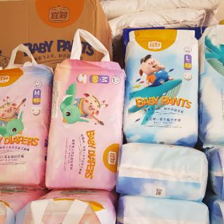 BỈM DÁN/QUẦN YINGYING HEO BABY DIAPERS S72-M60-L52-XL44-XXL40