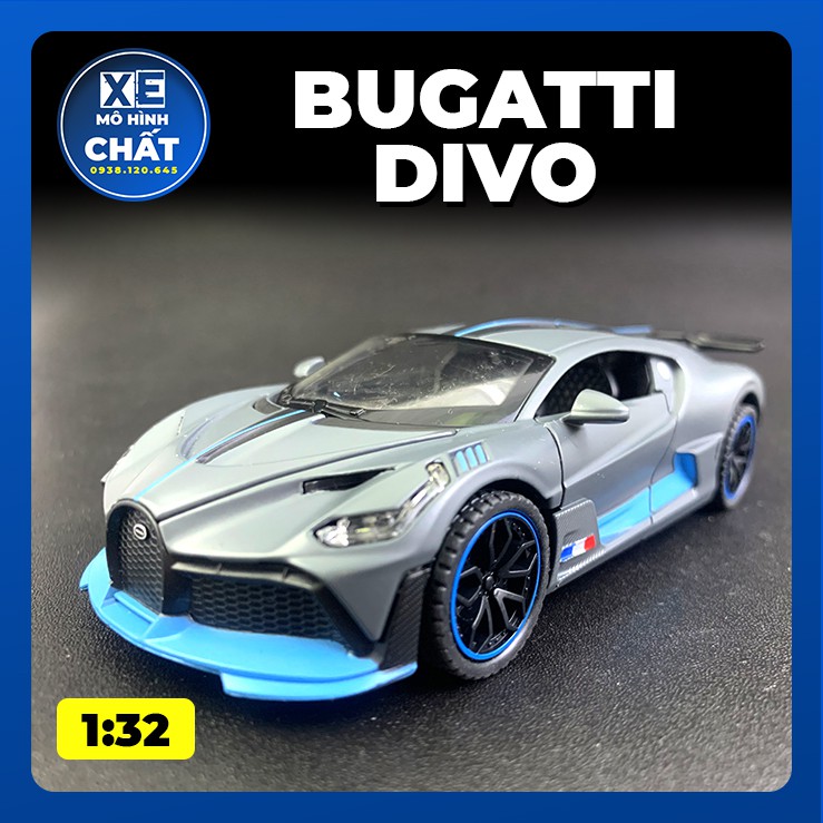 Xe Mô Hình Tĩnh Bằng Kim Loại Bugatti Divo tỷ lệ 1:32