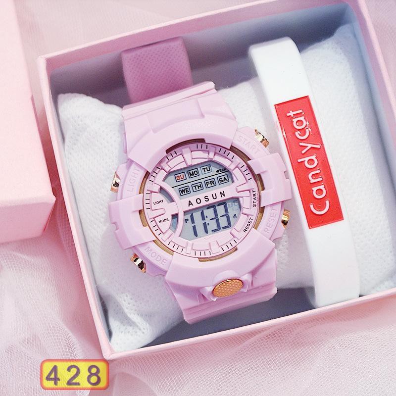 [Mã FAMARAL2 giảm 10K đơn 50K]Đồng Hồ Nữ Aosun Retro Dây Cao Su Màu Sắc 428 - Giá Sỉ | BigBuy360 - bigbuy360.vn