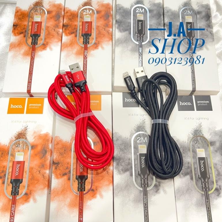 []Dây Sạc Nhanh Hoco 2 Mét Cho ĐT ip,tablet táo,Pin Dự Phòng,Tai nghe Bluetooth,Cáp ip