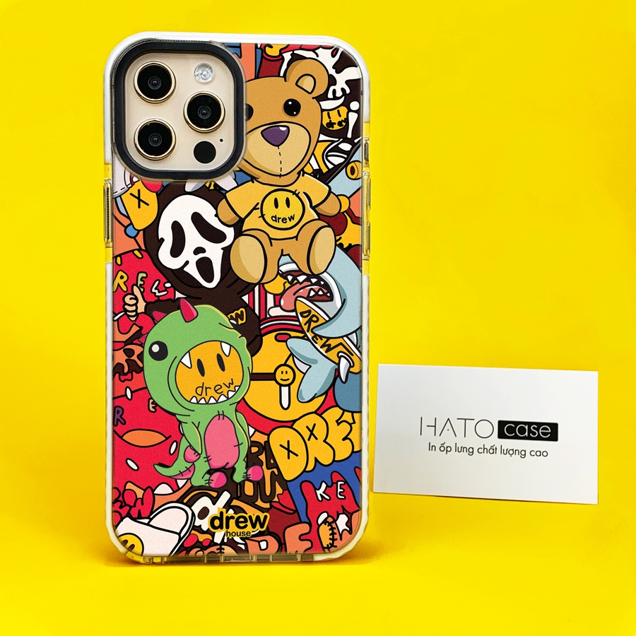 Ốp Lưng iPhone Chống Sốc Drew Stickers Cho iPhone 14 Pro Max 13 Pro Max 12 Pro Max 12 Mini 11 Xs Max X Xr 8 7 Plus 6 6s