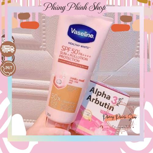 [HÀNG CHÍNH HÃNG 100%] Kem dưỡng trắng da chống nắng Vaseline 50x SPF 50++ hàng mới từ Thái Lan