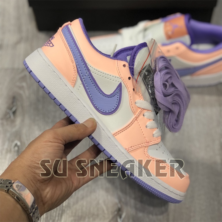 [ Su Sneaker ] Giày Jordan 1 Low SE Arctic Punch , JD Hồng Tím cổ thấp ( Full box )