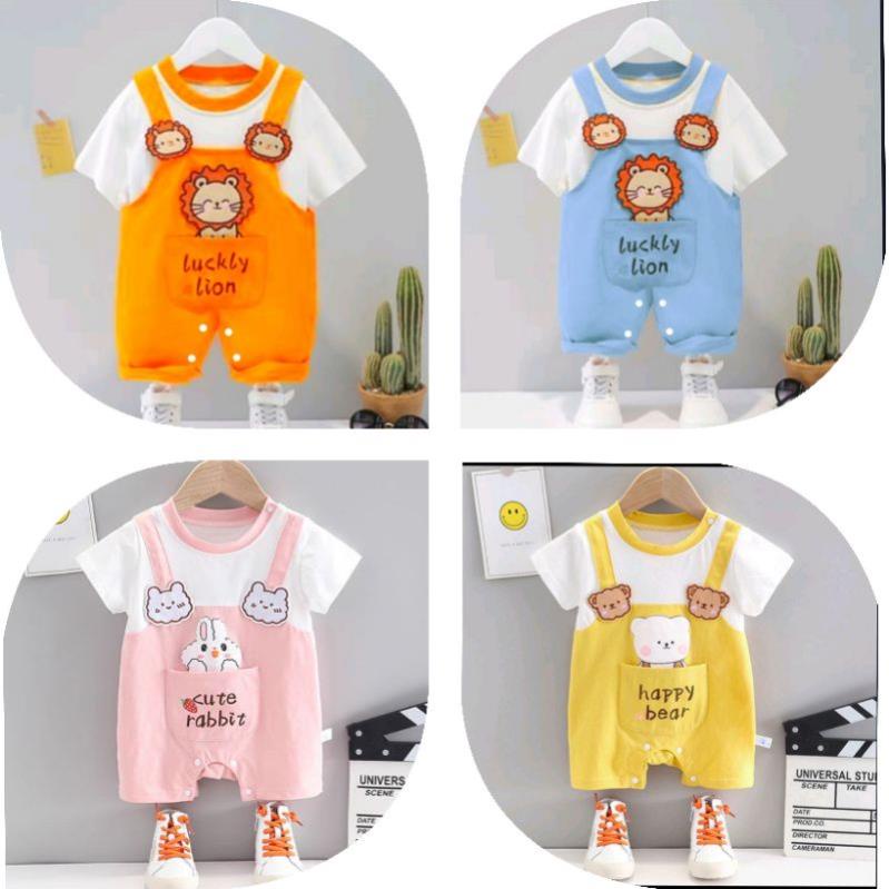 quần áo trẻ em bodysuit cotton yếm thú cho bé trai /gái