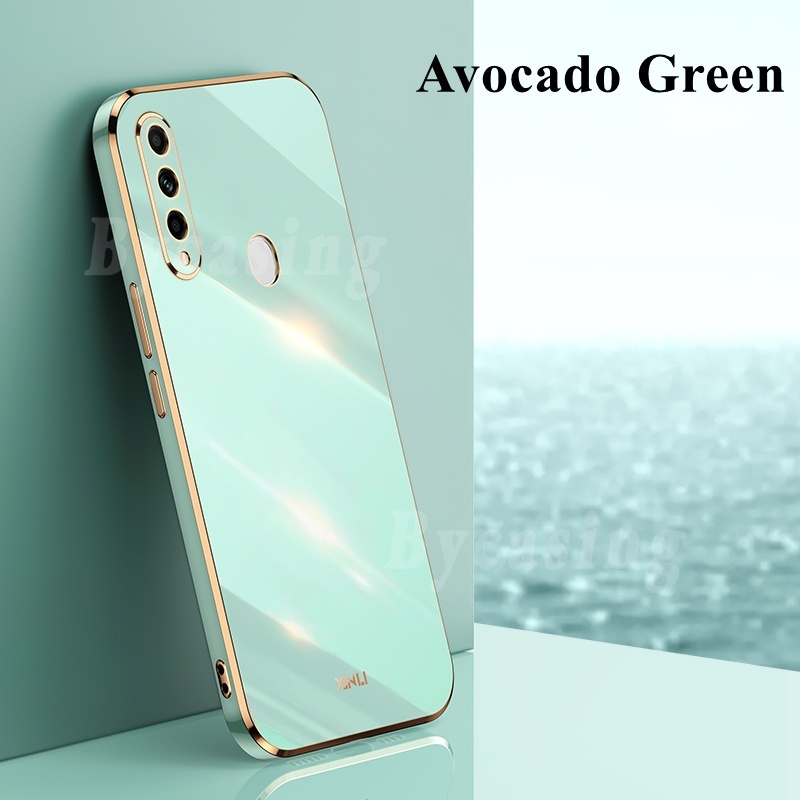 Ốp điện thoại cao su mềm mặt vuông mạ 6D sang trọng cho Huawei P20 Lite Y9S P30 Pro P40 Mate 20 Mate30 R&amp;X