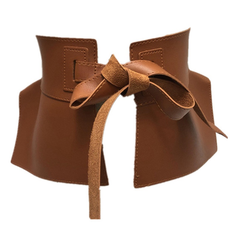 Thắt Lưng Bản Rộng Viền Bèo Đơn Giản Cổ Điển Dễ Phối Đồ Cho Nữ