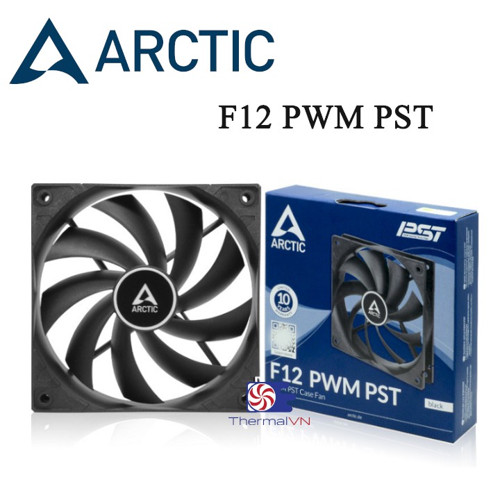 Quạt Fan Case 12cm Arctic F12 PWM PST - Sản phẩm cao cấp, độ ồn thấp
