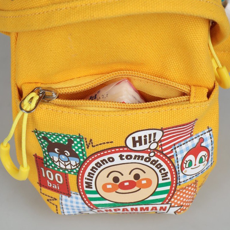 Túi Đeo Chéo Ngực Vải Canvas Họa Tiết Hoạt Hình Dành Cho Đạp Xe Ngoài Trời