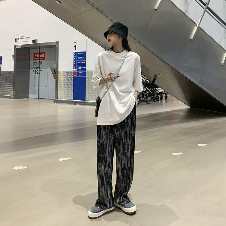 Quần Ống Rộng Lưng Cao Thời Trang Dành Cho Nữ