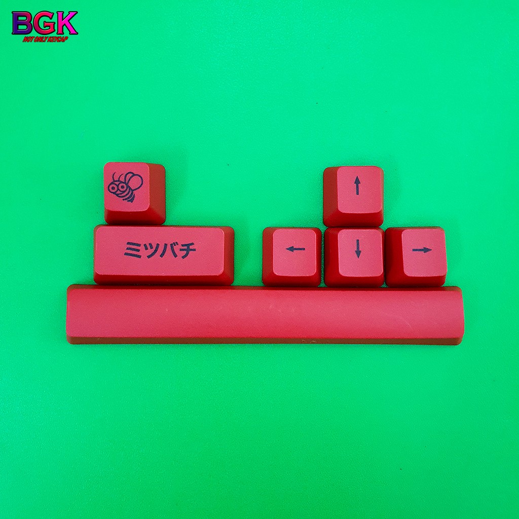 Bộ Keycaps Ong Mật Dễ Thương Cute Honey Bee Chất Liệu PBT In Dye Sub