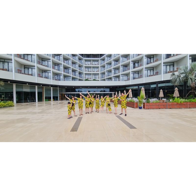 bộ chuối vàng trái cây nam nữ, gia đình, đồ đôi giá sỉ