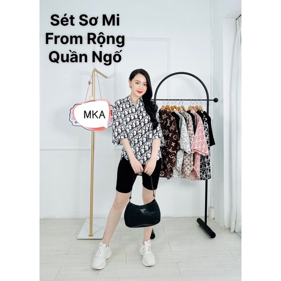 Sét Áo Sơ Mi Ngố và Quần Thun Ngố Conton