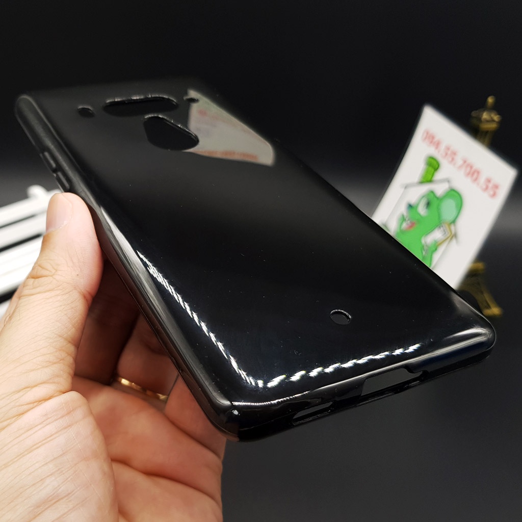 [Ảnh Thật] Ốp lưng HTC U12 Plus Dẻo Màu Đen Sơn Bóng