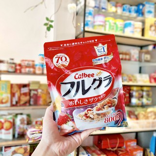 Ngũ Cốc Calbee Đỏ Nhật Bản (800g)