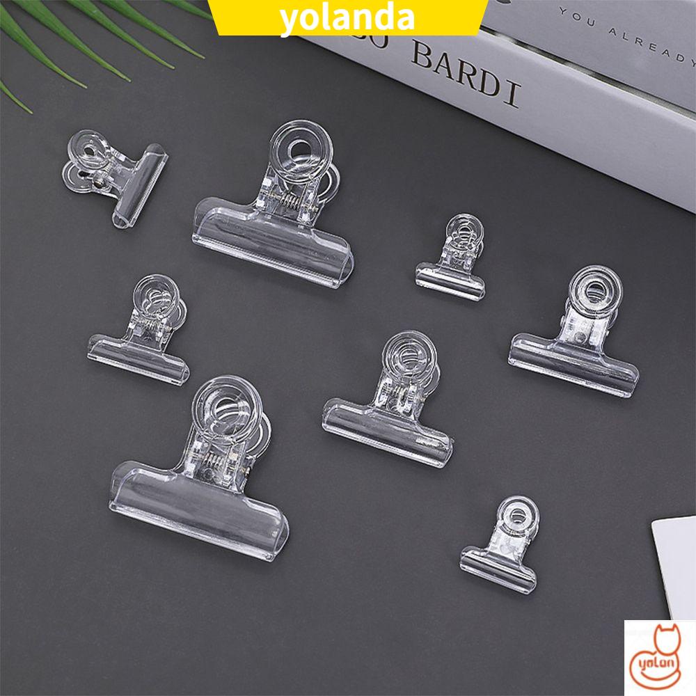 Kẹp Tài Liệu Chất Liệu Acrylic Trong Suốt Thiết Kế Đuôi Dài Tiện Dụng Cho Văn Phòng