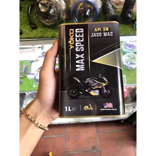 Nhớt yoko max speed 4t 10w40 công nghệ tổng hợp, api sl, jaso ma2 tặng lọc nhớt yamaha-suzuki