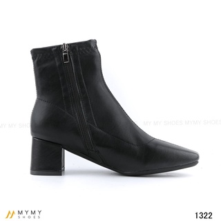 1322 Boot da lì mũi vuông khóa cạnh gót vuông 5p