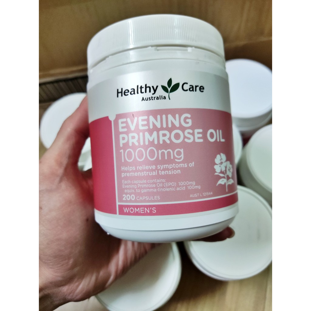 Tinh dầu hoa anh thảo Evening Primrose Oil 1000mg HEALTHY CARE 200 viên (BR)