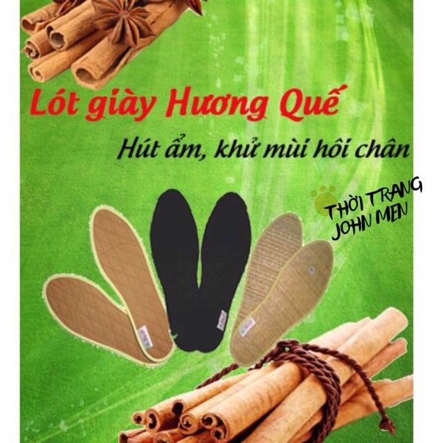 LÓT GIÀY HƯƠNG QUẾ SÂM KHỬ MÙI KHÁNG KHUẨN TRỊ MÙI HÔI CHÂN LG06