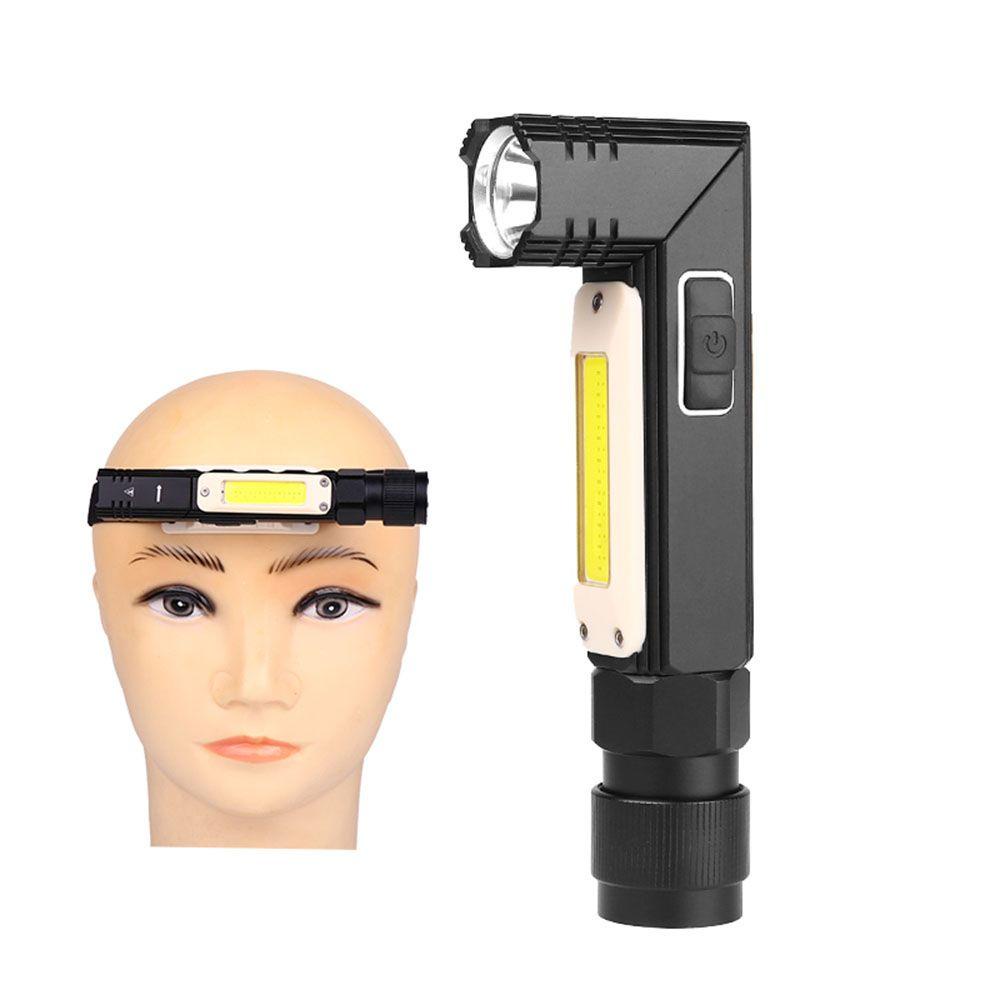 LET Đèn Pin Sạc USB XPG + Cob 5 Chế Độ Sáng