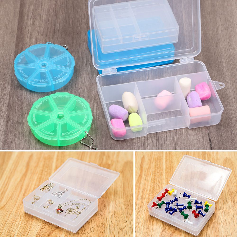 CONOPERY Hộp đựng đồ hình vuông bằng nhựa trong suốt 13 kiểu tùy chọn tiện dụng