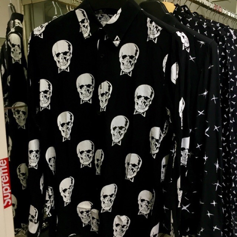 Áo sơ mi sain lauren hoa văn