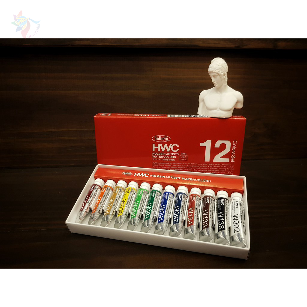 MỚI SET MÀU NƯỚC HOLBEIN ARTISTS' WATERCOLOR 5ML TUÝP