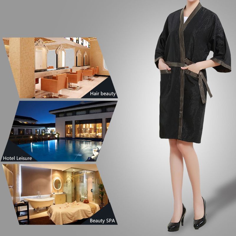 Áo Choàng Cắt Tóc Kiểu Kimono Chống Thấm Nước Thời Trang