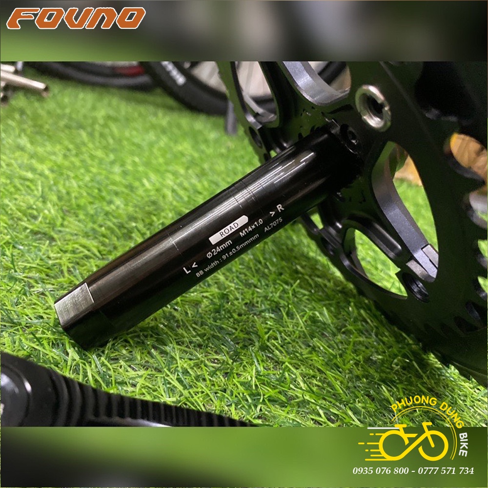 Đùi đĩa  rỗng xe đạp FOVNO THUNDER 34-50T / 36-52T / 39-53T