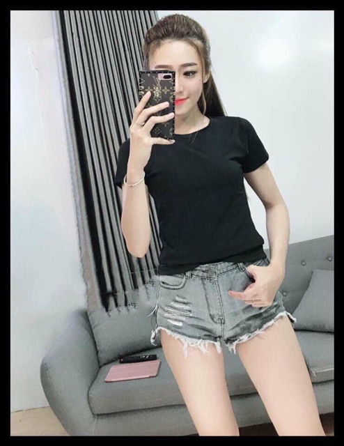 Áo thun thái trơn form vừa 40->60ki