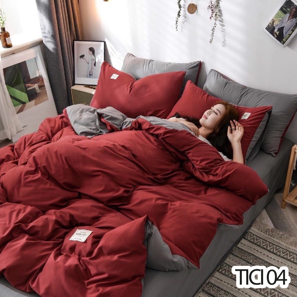 BỘ CHĂN GRAP GỐI COTTON TICI ĐŨI - CHĂN CHẦN BÔNG - ĐỦ MÀU - SIZE 2MX1M6 VÀ 2MX1M8