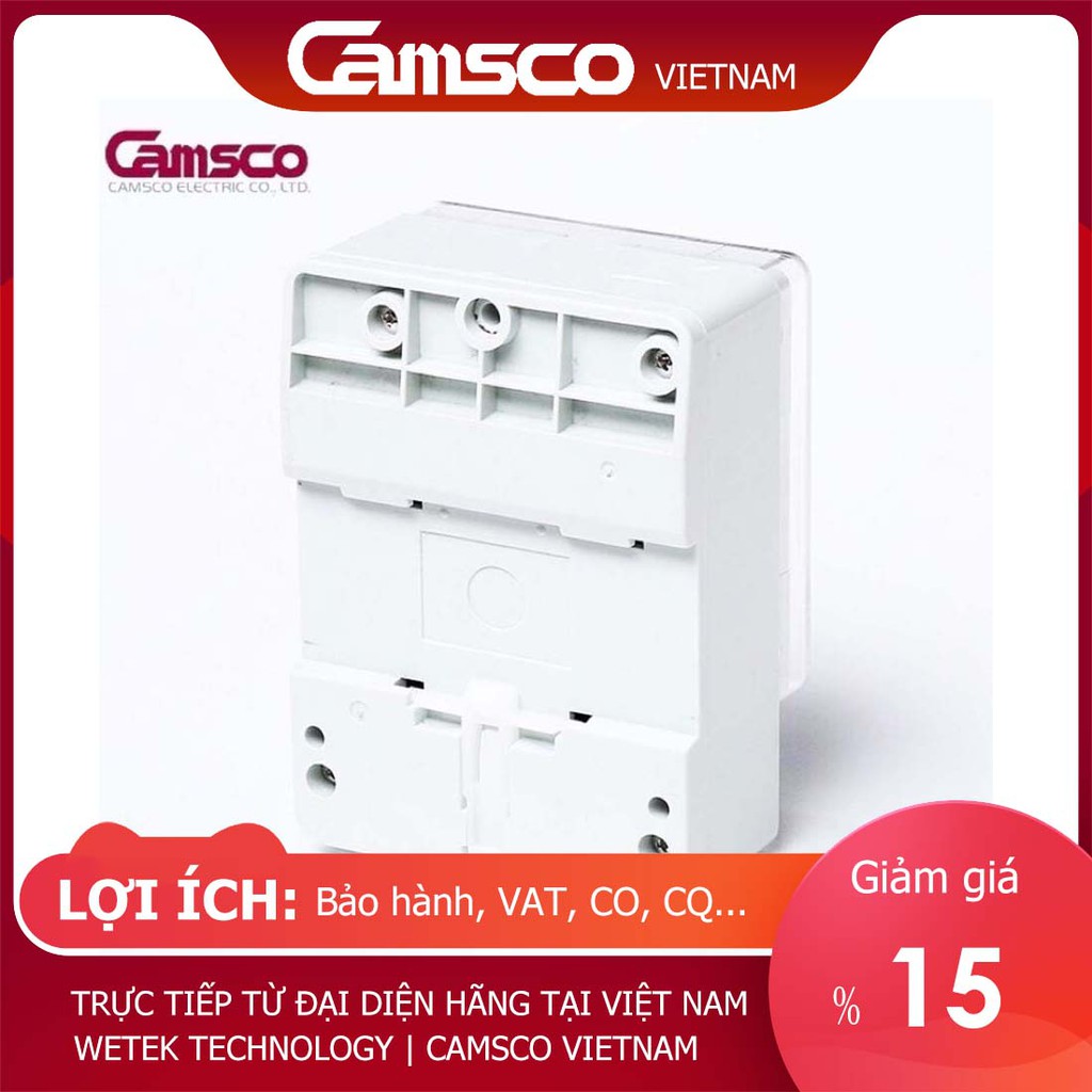 Camsco TB35N (TB35-N)Rẻ nhất Rơ le công tắc hẹn giờ timer 24h 7 ngày loại cơ, 16A, bảo hành 12T