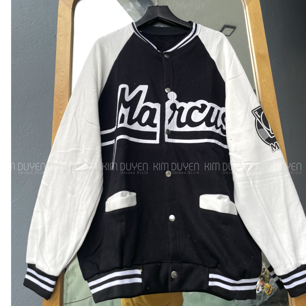 Áo Khoác Nỉ Marcus Áo Khoác Bomber Ngoại Dầy Dặn Túi Bổ Cơi Hình In Đẹp Form Unisex Nam Nữ [Ảnh Thật + Video]
