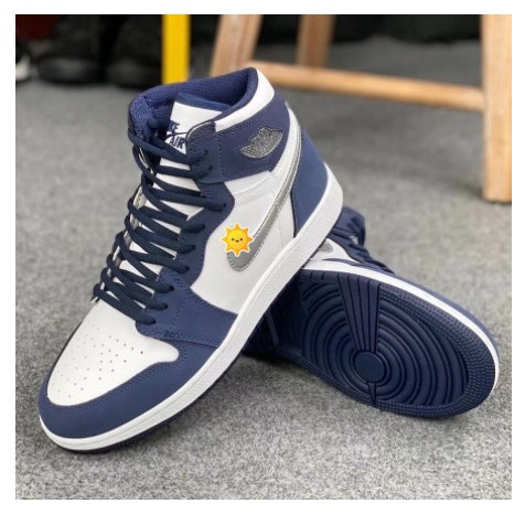 Giày Thể Thao Jordan Xanh Than NAVY Cao Cổ Cực Chất Full Box