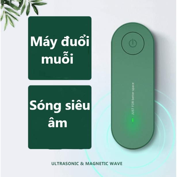 Máy đuổi muỗi bằng sóng siêu âm - có đèn ngủ - màu xanh - K1178