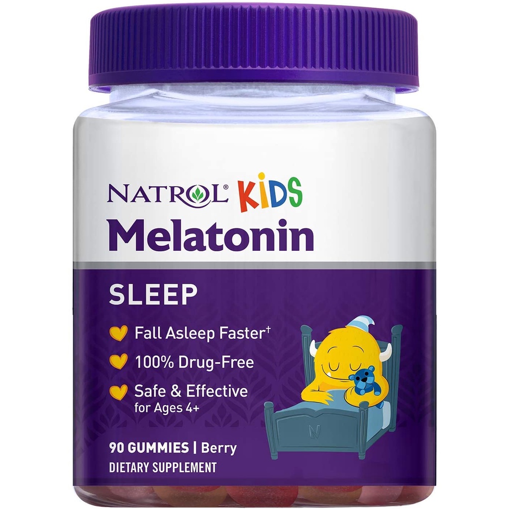 Kẹo dẻo hỗ trợ ngủ ngon cho bé NATROL KIDS MELATONIN