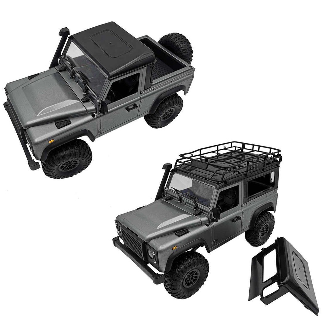 MN99S 1:12 2.4G 4WD Xe Bán Tải Mô Hình RC Leo Xe oto 2 cầu với Nâng Cấp Xe Đèn Màu Xám-Led Rock Crawler, Jeep, MN99, D90