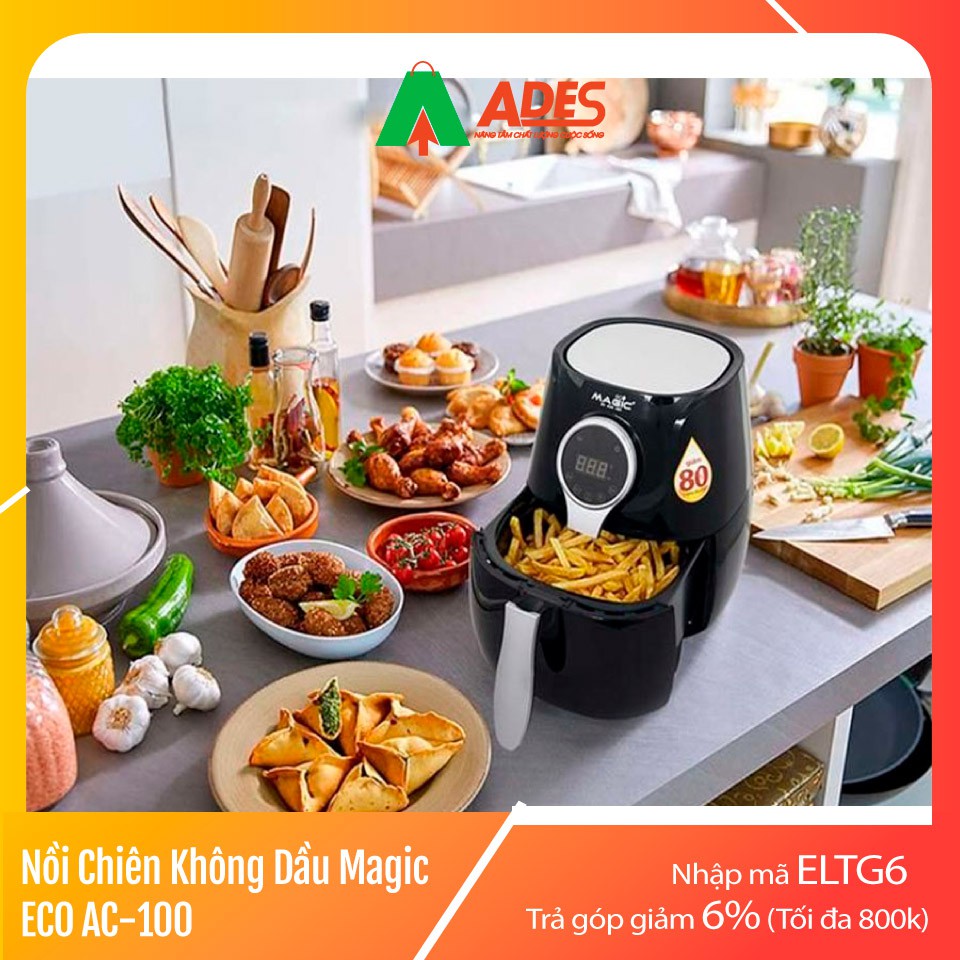 [Mã 154ELSALE2 giảm 7% đơn 300K] Nồi Chiên Không Dầu Magic Eco AC-100