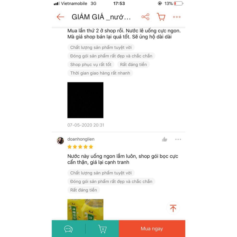 Nước Lê- Đào- Trà Chanh Siêu Ngon - Chai 1L