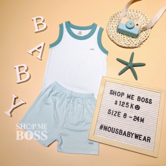 Bộ ba lỗ hè Nous size 6M - 24M