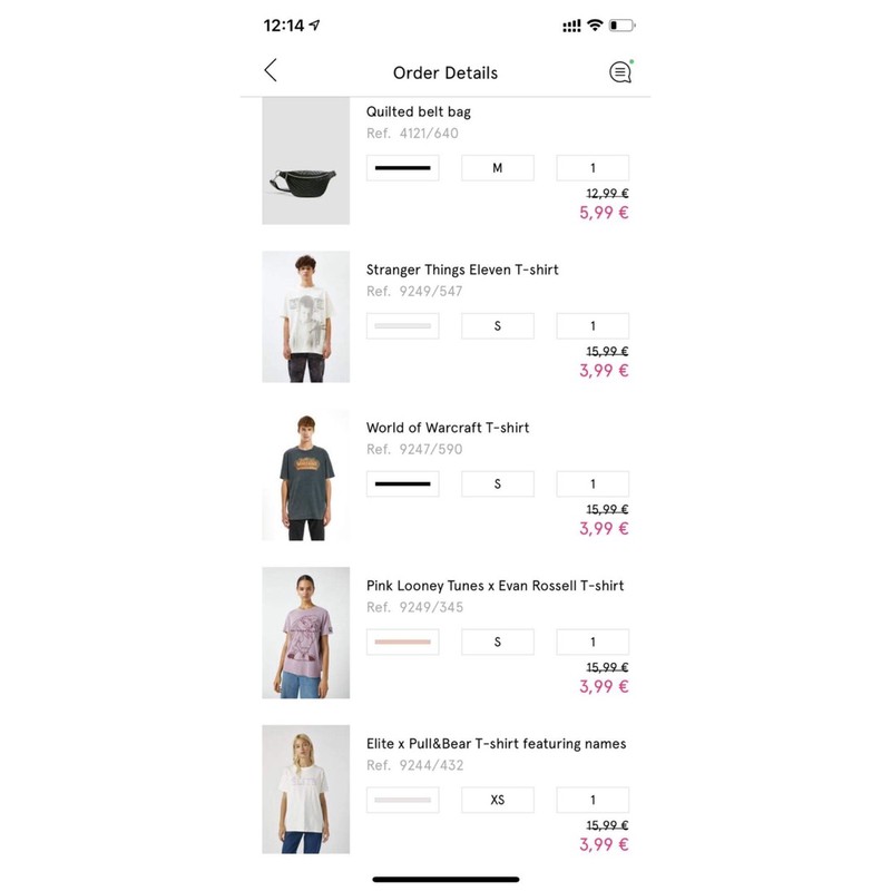 Trả order pull.and.bear