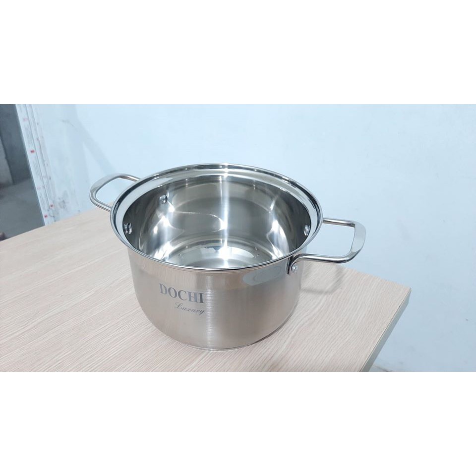 [Giảm Giá Sốc] Nồi Inox 5 Đáy Thân Cao DOCHI LUXURY SIZE 20cmx13cm - giadung2020 - 2021