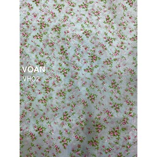 VẢI VOAN  HOA NHÍ - DÒNG VẢI THÔNG DỤNG - 1 MÉT X 1M5