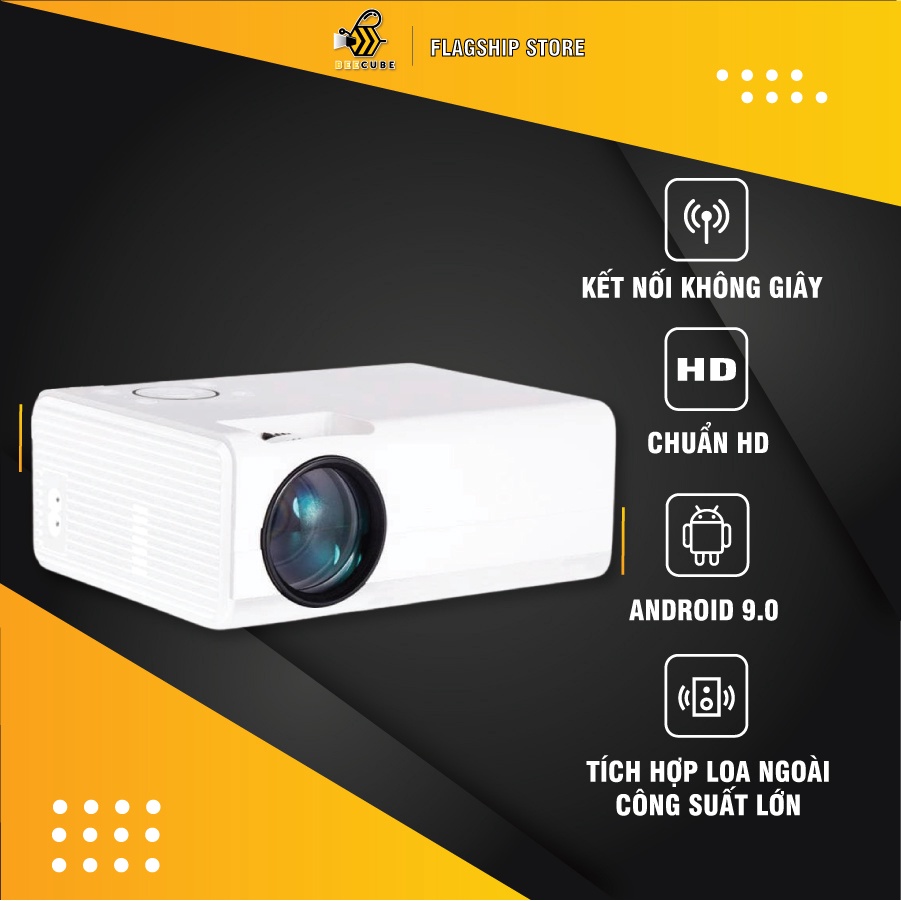 [Mã BMBAU300 giảm 7% đơn 499K] Máy Chiếu Phim Mini Beecube X1 Độ Phân Giải HD- Bảo Hành Chính Hãng 12 Tháng