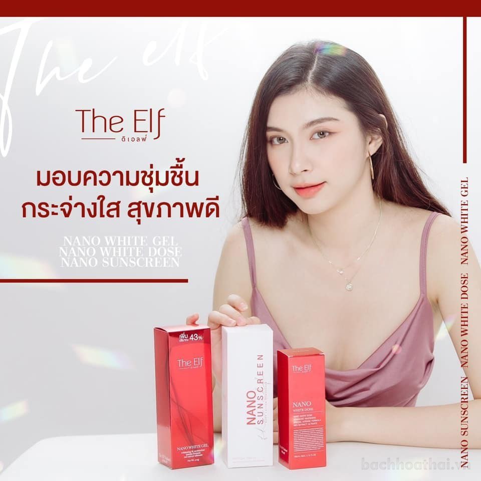 Truyền trắŉg toàn thân tınh chấţ serum The Elf Nano White Dose Thái Lan