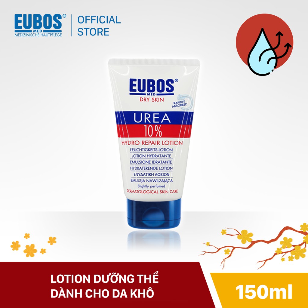 Lotion dưỡng thể cho da khô EUBOS Urea 10% Hydro Repair Lotion 150ml