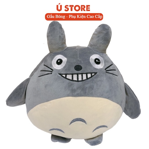 Gấu bông totoro mặt cười size 40cm, Gối ôm totoro mặt cười