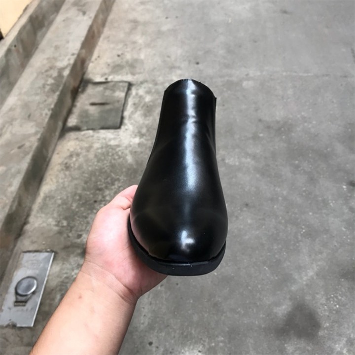 GIÀY BỐT DA PU NAM THỜI TRANG KIỂU DÁNG BỐT CAO CỔ PHONG CÁCH CAO BỒI DA TRƠN LỲ BÓNG | BigBuy360 - bigbuy360.vn